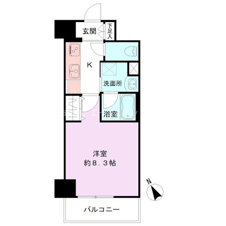 Alivis新潟萬代橋の物件間取画像